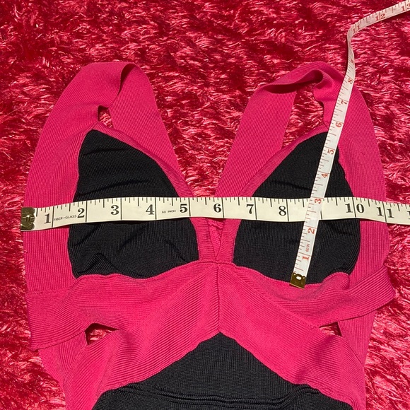 Pink and Black Cut Out Mini Dress Size Small - Picture 15 of 16